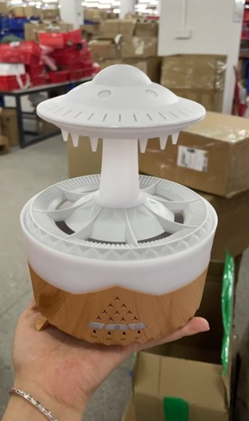 UFO Raindrop Humidifier - USB Aromatherapy Essential Oil Diffuser and Air Humidifier for Home Decor