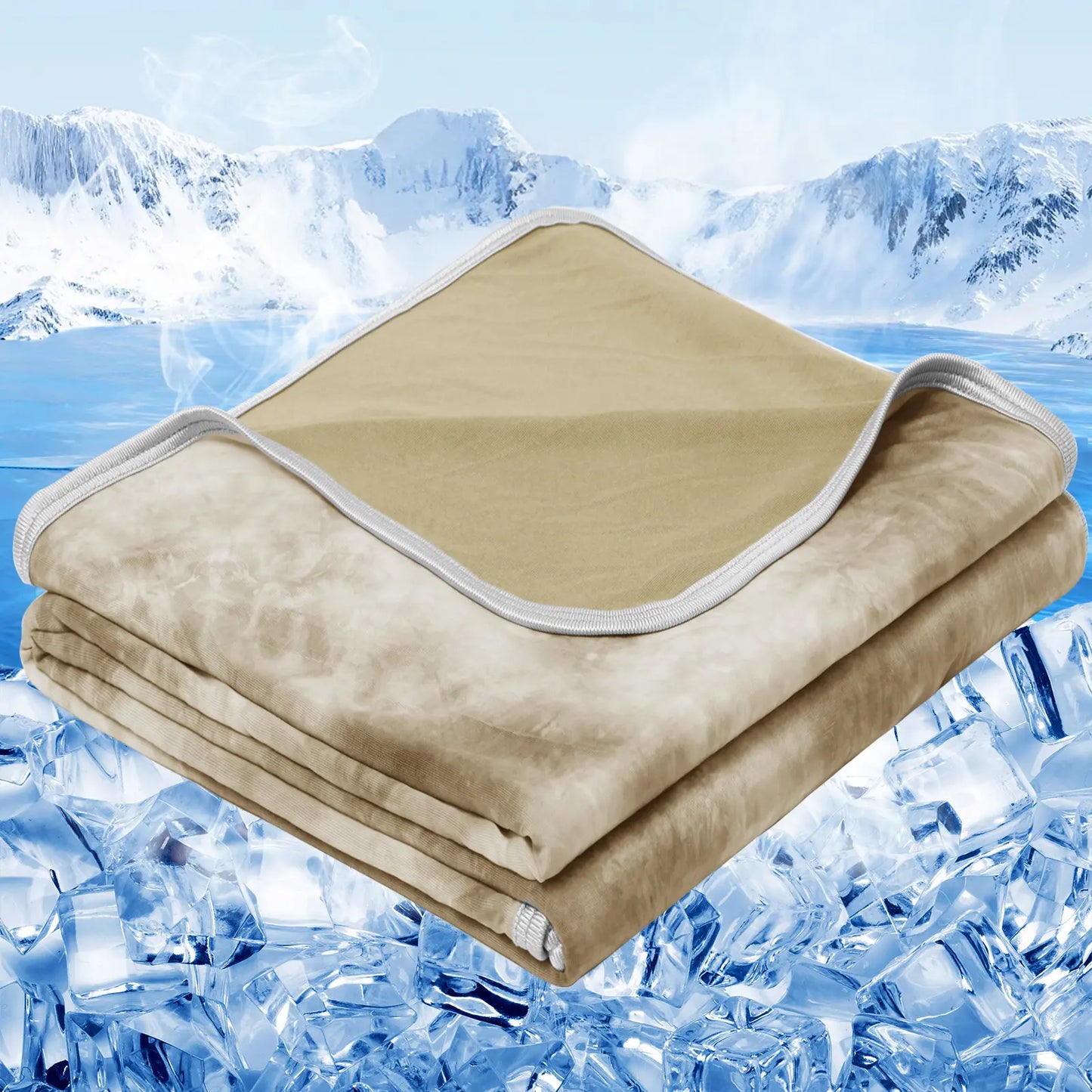 【Summervibes】Inhand Cooling Blanket Queen Size, Summer Blankets for Hot Sleepers & Night Sweat, Thin Blanket Cold Cool Lightweight Cooling Blanket for Couch Bed,Breathable Cooling Blanket,Light Blanket for Hot Sleepers,Comfy Bedding,Gift for Summer