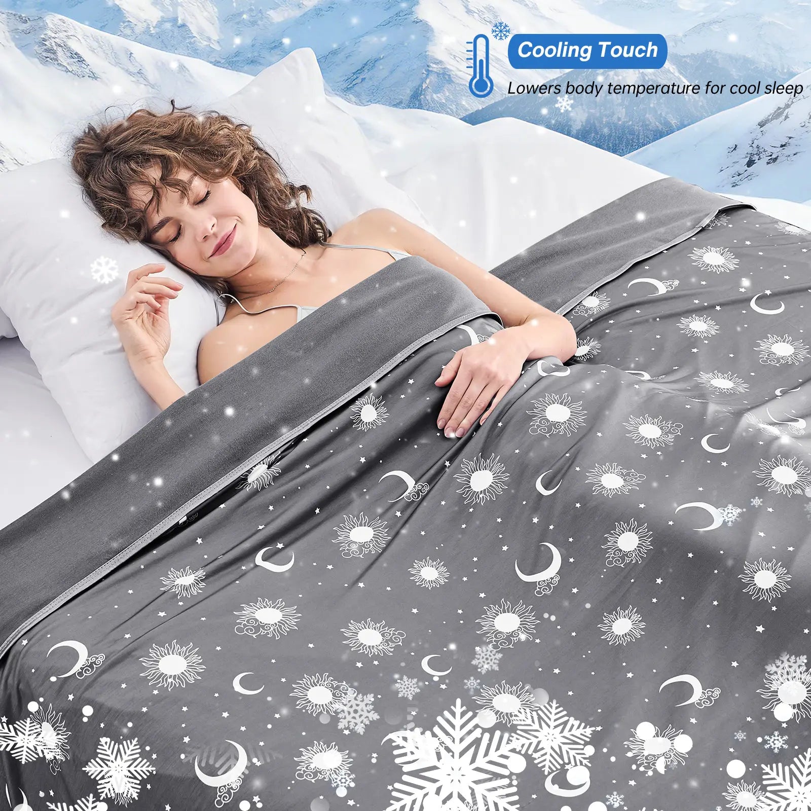 【Summervibes】Inhand Cooling Blanket Queen Size, Summer Blankets for Hot Sleepers & Night Sweat, Thin Blanket Cold Cool Lightweight Cooling Blanket for Couch Bed,Breathable Cooling Blanket,Light Blanket for Hot Sleepers,Comfy Bedding,Gift for Summer
