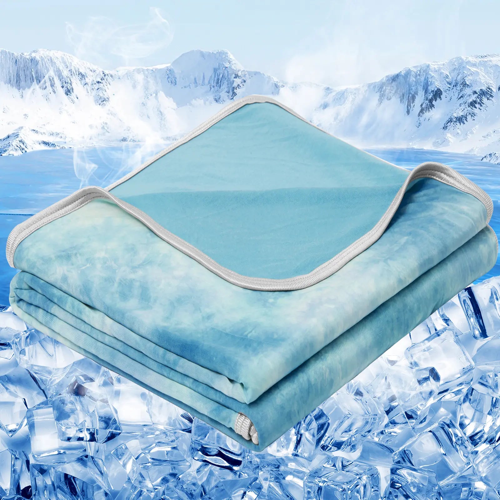 【Summervibes】Inhand Cooling Blanket Queen Size, Summer Blankets for Hot Sleepers & Night Sweat, Thin Blanket Cold Cool Lightweight Cooling Blanket for Couch Bed,Breathable Cooling Blanket,Light Blanket for Hot Sleepers,Comfy Bedding,Gift for Summer
