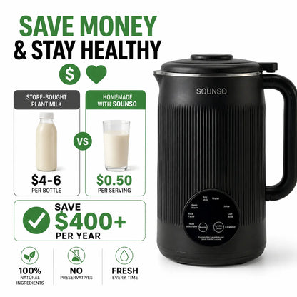 8-In-1 Plant Milk Maker, 40Oz Large Capacity Nut Milk Maker for Homemade Soy Milk, Oat Milk, Almond Milk, Smoothies, Baby Food, Keep Warm and Self-Cleaning, Bpa-Free for Everyday Family Kitchen Use