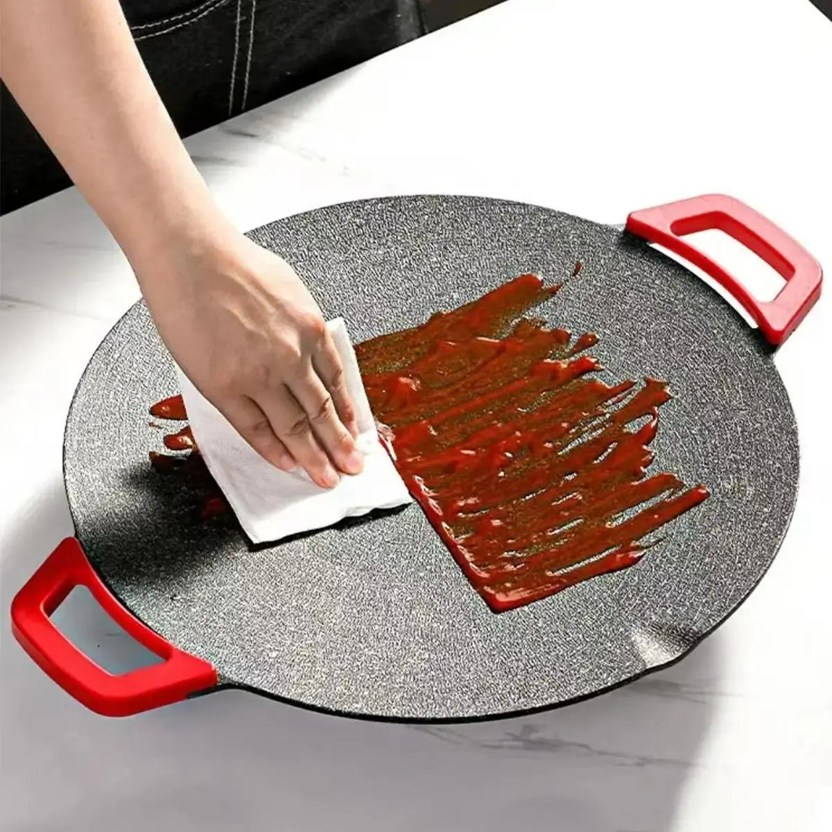 【Summervibes】Portable Electric Comal, Indoor Smokeless Korean BBQ Grill, Non-Stick Griddle for Tortillas, Adjustable Temperature Control, Asador De Carne Tiktokshopblackfriday