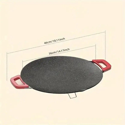 【Summervibes】Portable Electric Comal, Indoor Smokeless Korean BBQ Grill, Non-Stick Griddle for Tortillas, Adjustable Temperature Control, Asador De Carne Tiktokshopblackfriday