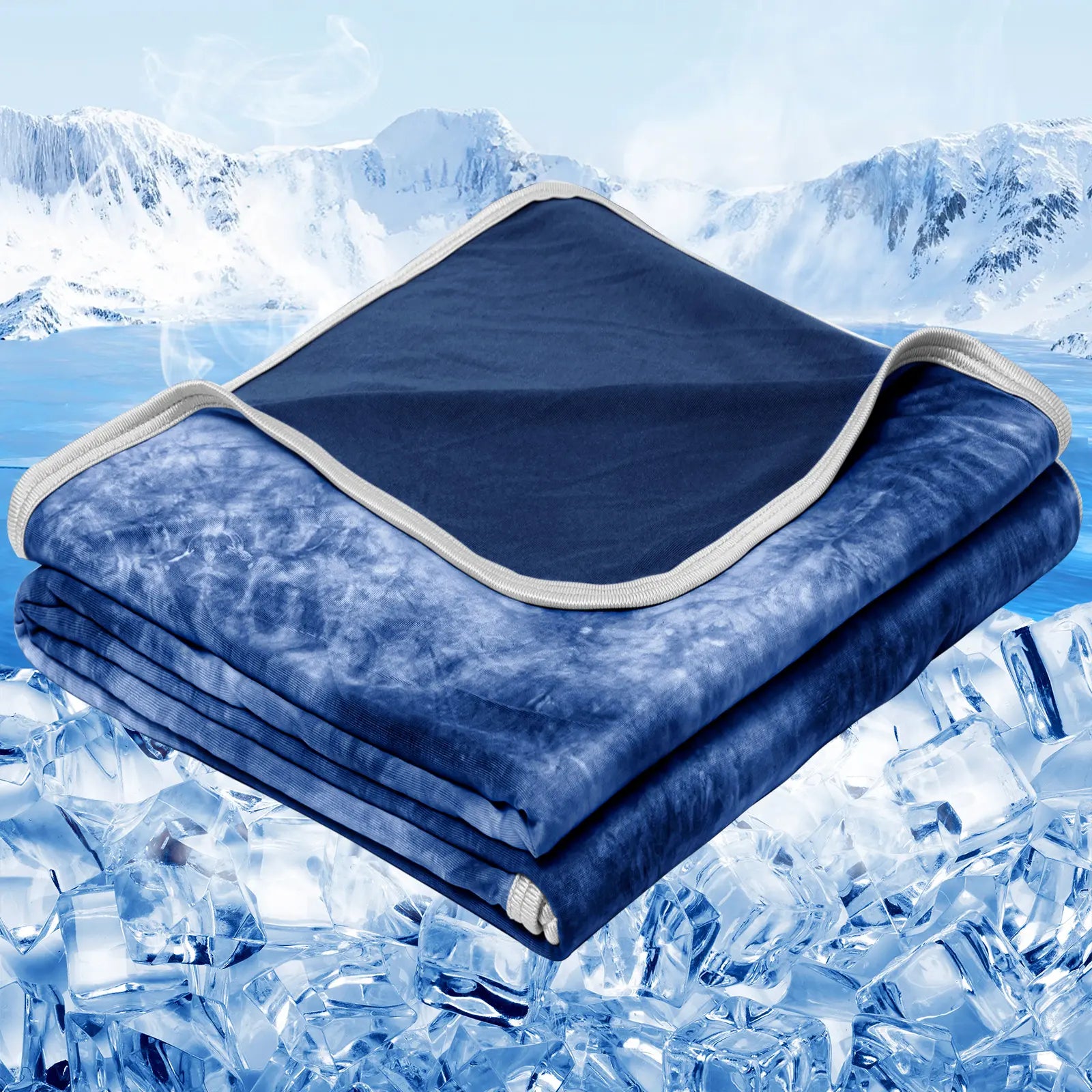 【Summervibes】Inhand Cooling Blanket Queen Size, Summer Blankets for Hot Sleepers & Night Sweat, Thin Blanket Cold Cool Lightweight Cooling Blanket for Couch Bed,Breathable Cooling Blanket,Light Blanket for Hot Sleepers,Comfy Bedding,Gift for Summer