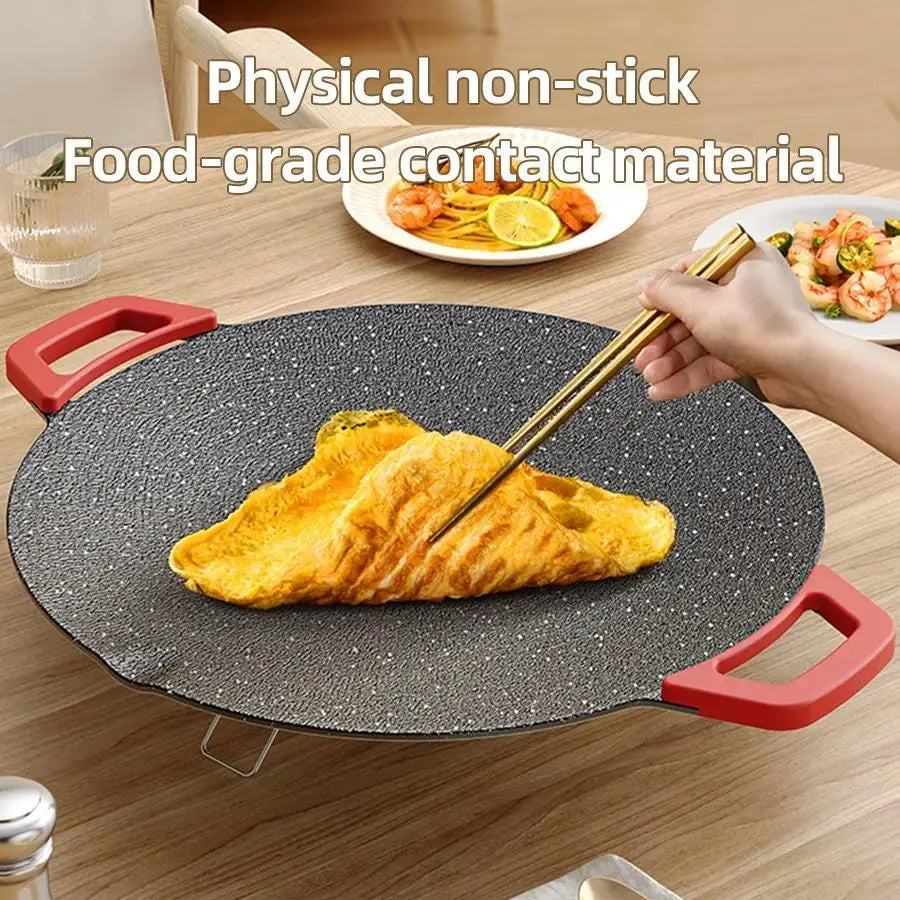 【Summervibes】Portable Electric Comal, Indoor Smokeless Korean BBQ Grill, Non-Stick Griddle for Tortillas, Adjustable Temperature Control, Asador De Carne Tiktokshopblackfriday