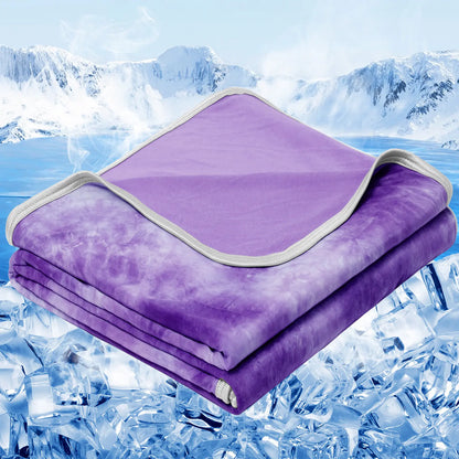 【Summervibes】Inhand Cooling Blanket Queen Size, Summer Blankets for Hot Sleepers & Night Sweat, Thin Blanket Cold Cool Lightweight Cooling Blanket for Couch Bed,Breathable Cooling Blanket,Light Blanket for Hot Sleepers,Comfy Bedding,Gift for Summer