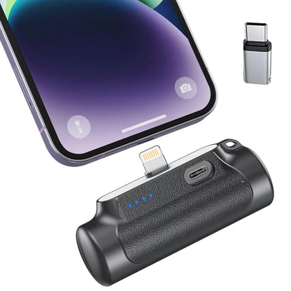 Portable Charger, Power Bank, 6500Mah Mini Ultra Compact Portable Phone Charger Battery Pack for Iphone，Samsung S22 S21 Google Ipad Etc Accessories Smartphone(Black)