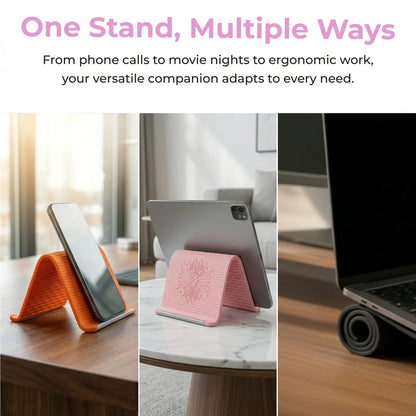 2026 New Flexible Silicone Phone Holder, Foldable Bendable Stand, Universal Multi-Device Mount for Phone, Tablet & Laptop, Portable Lightweight Hands-Free Bracket for Airplane Travel, Desk, Bed, Treadmill - YY