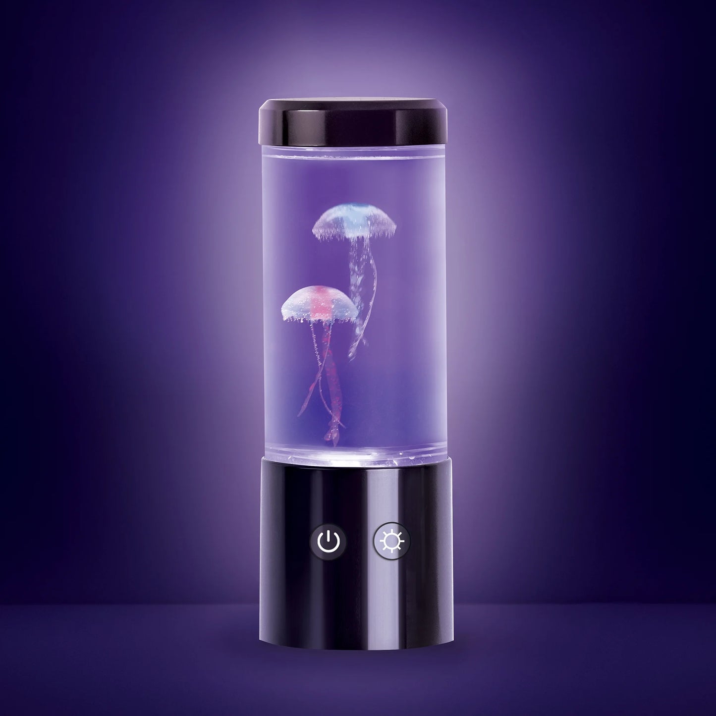 Jellyfish Motion Night Light Lamp with Multicolor LEDs - USB Powered, 9-Inch with Easy Mode Switching