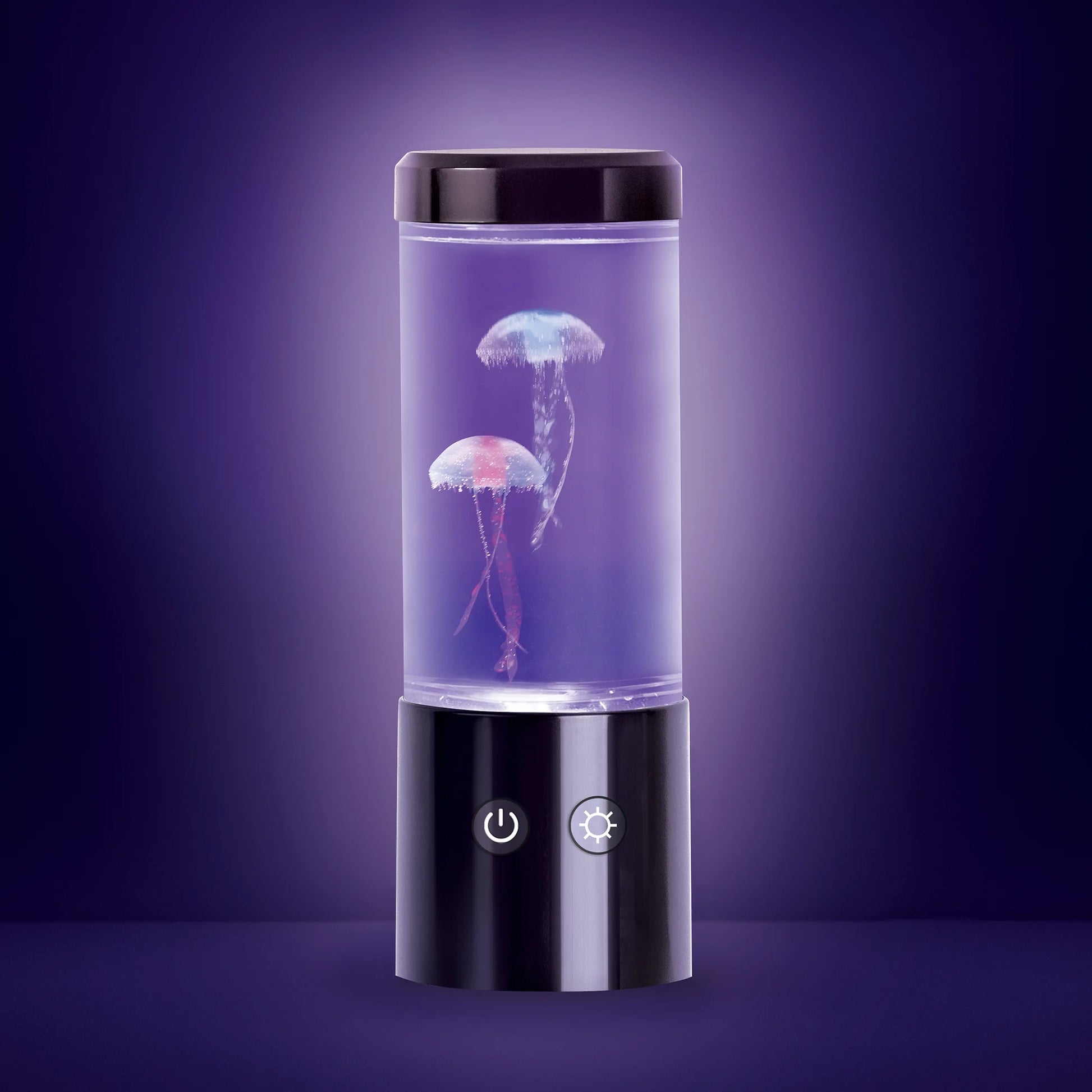 Jellyfish Motion Night Light Lamp with Multicolor LEDs - USB Powered, 9-Inch with Easy Mode Switching