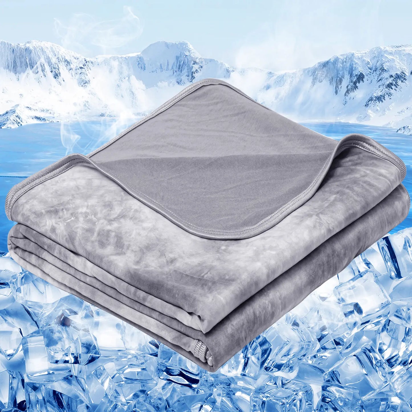 【Summervibes】Inhand Cooling Blanket Queen Size, Summer Blankets for Hot Sleepers & Night Sweat, Thin Blanket Cold Cool Lightweight Cooling Blanket for Couch Bed,Breathable Cooling Blanket,Light Blanket for Hot Sleepers,Comfy Bedding,Gift for Summer