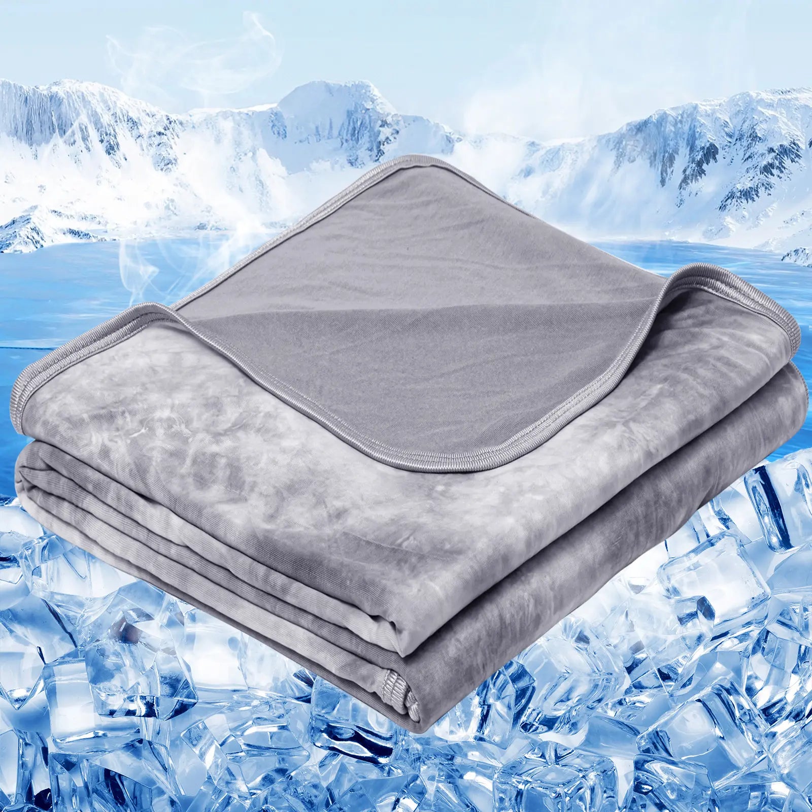 【Summervibes】Inhand Cooling Blanket Queen Size, Summer Blankets for Hot Sleepers & Night Sweat, Thin Blanket Cold Cool Lightweight Cooling Blanket for Couch Bed,Breathable Cooling Blanket,Light Blanket for Hot Sleepers,Comfy Bedding,Gift for Summer