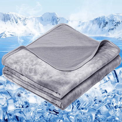 【Summervibes】Inhand Cooling Blanket Queen Size, Summer Blankets for Hot Sleepers & Night Sweat, Thin Blanket Cold Cool Lightweight Cooling Blanket for Couch Bed,Breathable Cooling Blanket,Light Blanket for Hot Sleepers,Comfy Bedding,Gift for Summer
