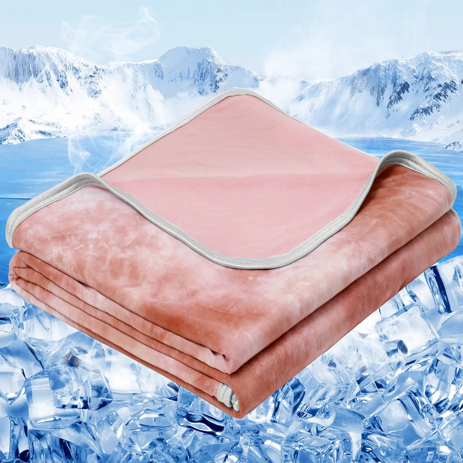 【Summervibes】Inhand Cooling Blanket Queen Size, Summer Blankets for Hot Sleepers & Night Sweat, Thin Blanket Cold Cool Lightweight Cooling Blanket for Couch Bed,Breathable Cooling Blanket,Light Blanket for Hot Sleepers,Comfy Bedding,Gift for Summer