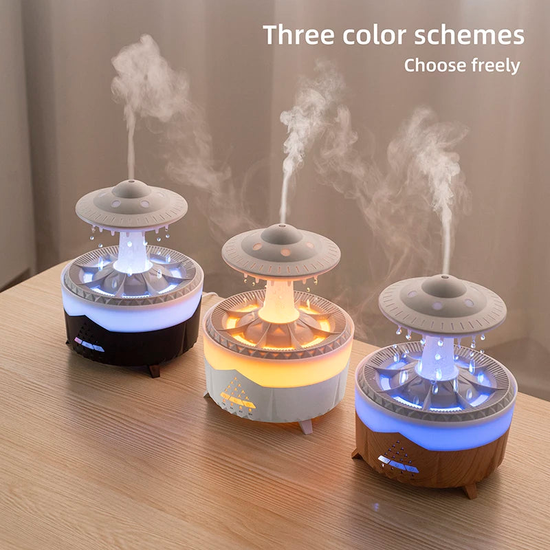 UFO Raindrop Humidifier - USB Aromatherapy Essential Oil Diffuser and Air Humidifier for Home Decor