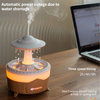 UFO Raindrop Humidifier - USB Aromatherapy Essential Oil Diffuser and Air Humidifier for Home Decor