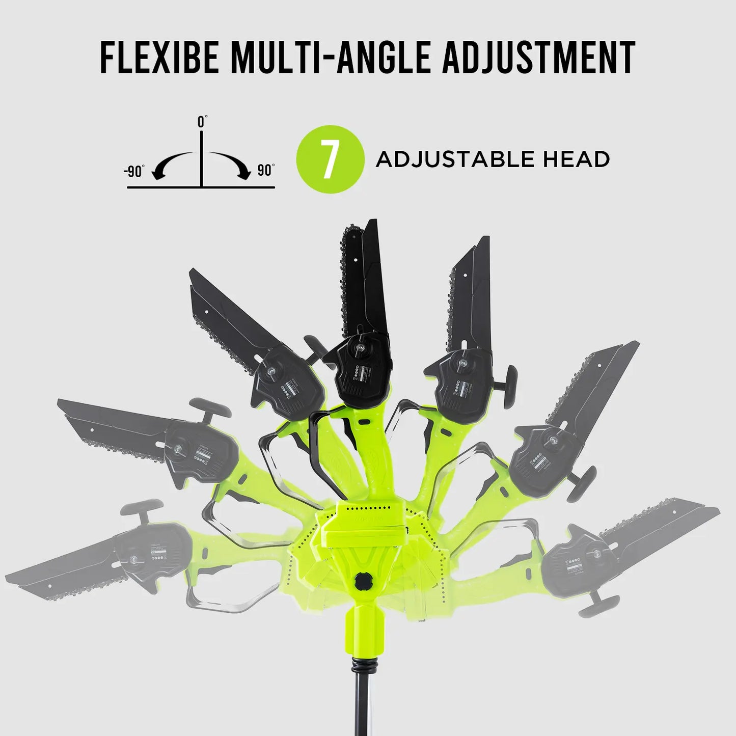 STEELITE 2-In-1 Electric Pole Saw & Chain Saw, Lightweight Cordless 6 Inch Brushless 21V with Battery & Extension Pole for Tree Trimming, Great Gift for Men Dad Husband