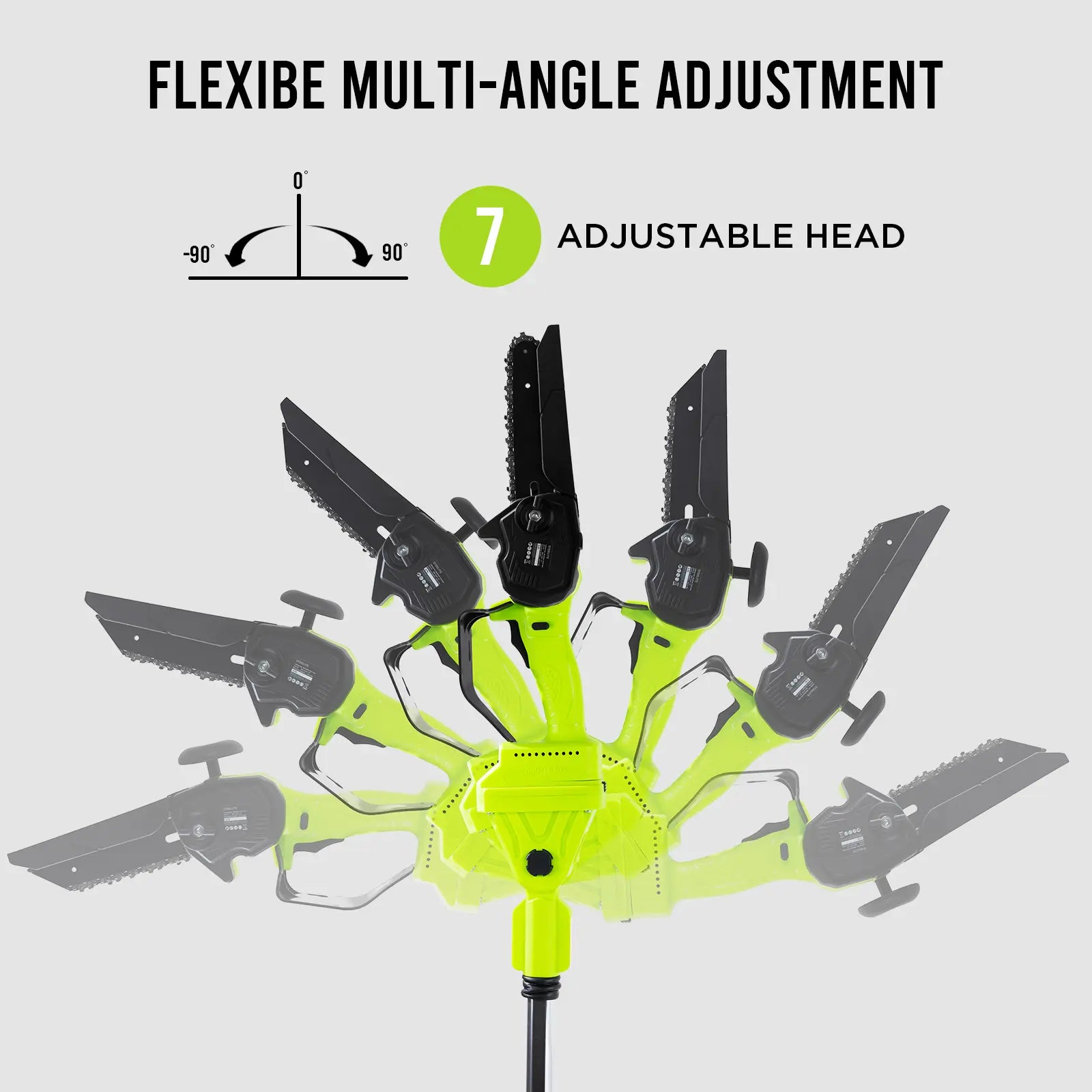 STEELITE 2-In-1 Electric Pole Saw & Chain Saw, Lightweight Cordless 6 Inch Brushless 21V with Battery & Extension Pole for Tree Trimming, Great Gift for Men Dad Husband