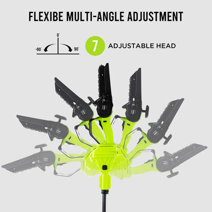 STEELITE 2-In-1 Electric Pole Saw & Chain Saw, Lightweight Cordless 6 Inch Brushless 21V with Battery & Extension Pole for Tree Trimming, Great Gift for Men Dad Husband