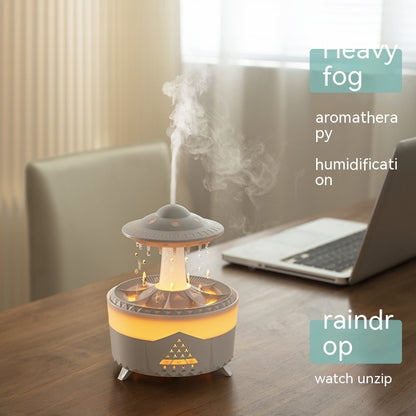 UFO Raindrop Humidifier - USB Aromatherapy Essential Oil Diffuser and Air Humidifier for Home Decor