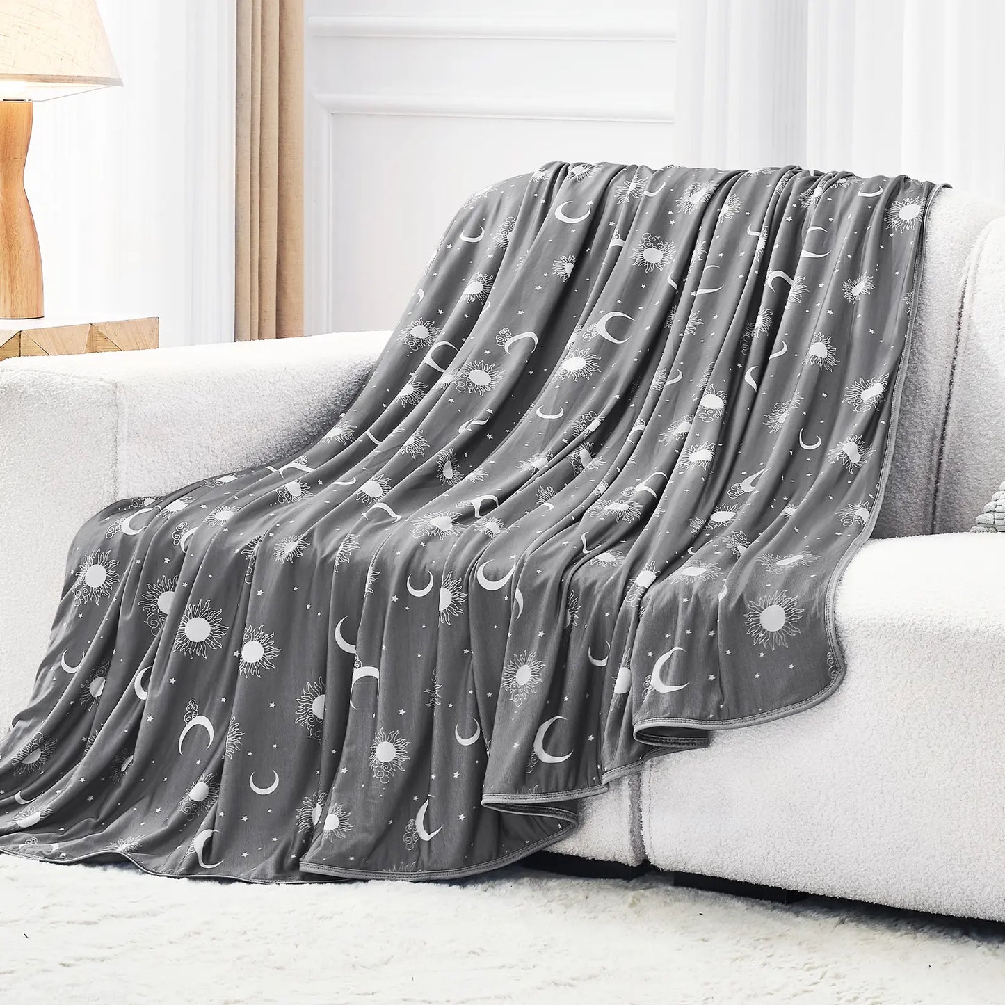 【Summervibes】Inhand Cooling Blanket Queen Size, Summer Blankets for Hot Sleepers & Night Sweat, Thin Blanket Cold Cool Lightweight Cooling Blanket for Couch Bed,Breathable Cooling Blanket,Light Blanket for Hot Sleepers,Comfy Bedding,Gift for Summer