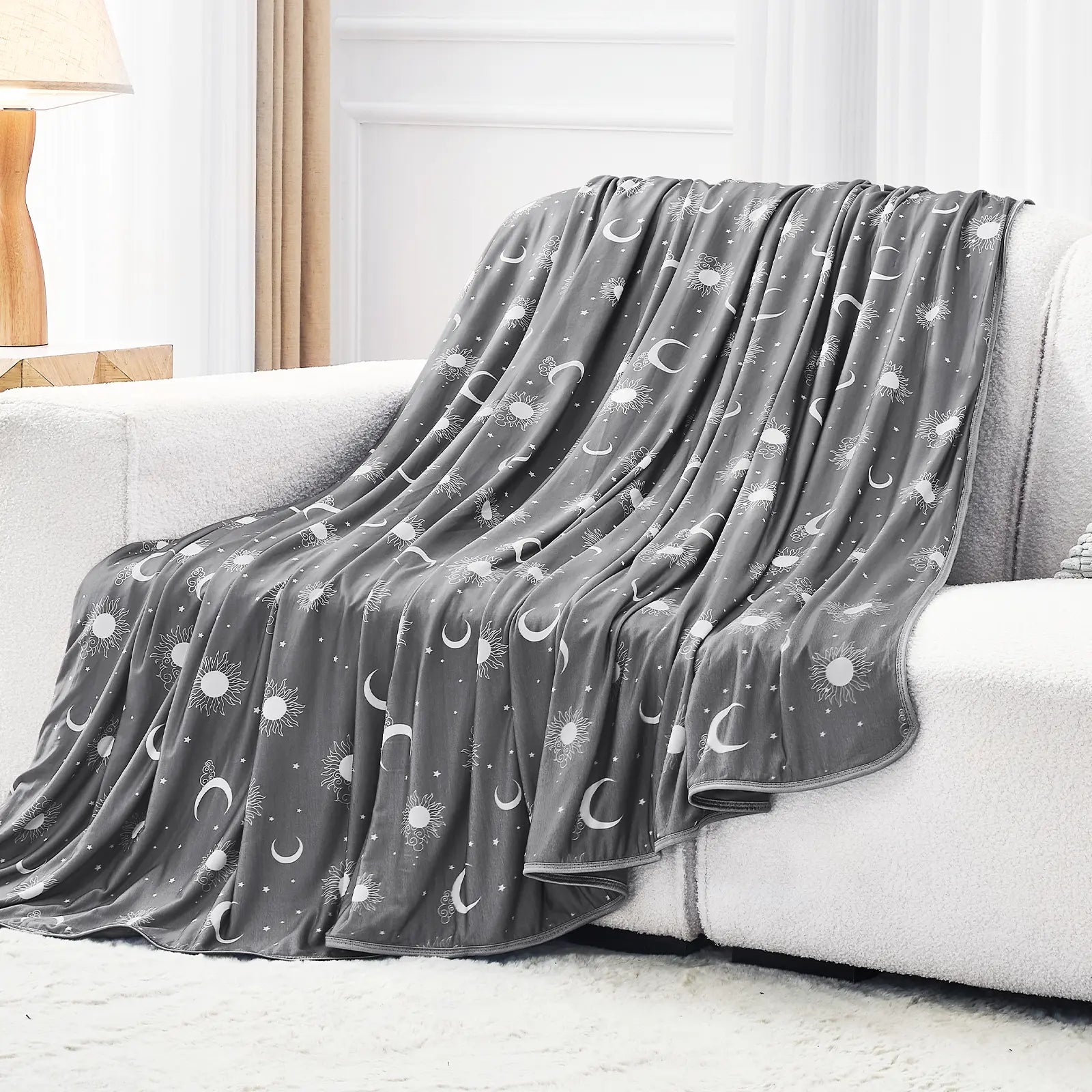 【Summervibes】Inhand Cooling Blanket Queen Size, Summer Blankets for Hot Sleepers & Night Sweat, Thin Blanket Cold Cool Lightweight Cooling Blanket for Couch Bed,Breathable Cooling Blanket,Light Blanket for Hot Sleepers,Comfy Bedding,Gift for Summer